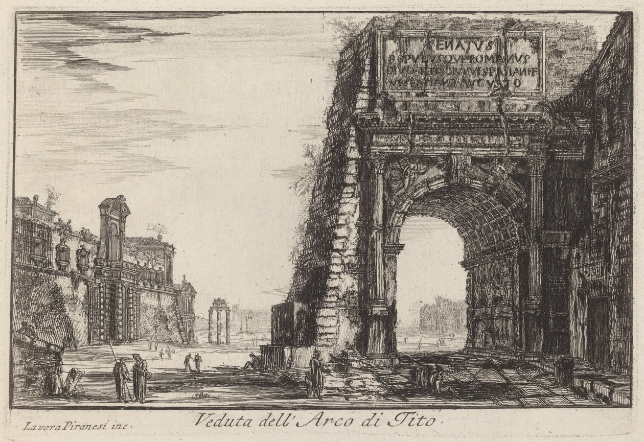 Łuk Tytusa autorstwa Laura Piranesi after Giovanni Battista Piranesi