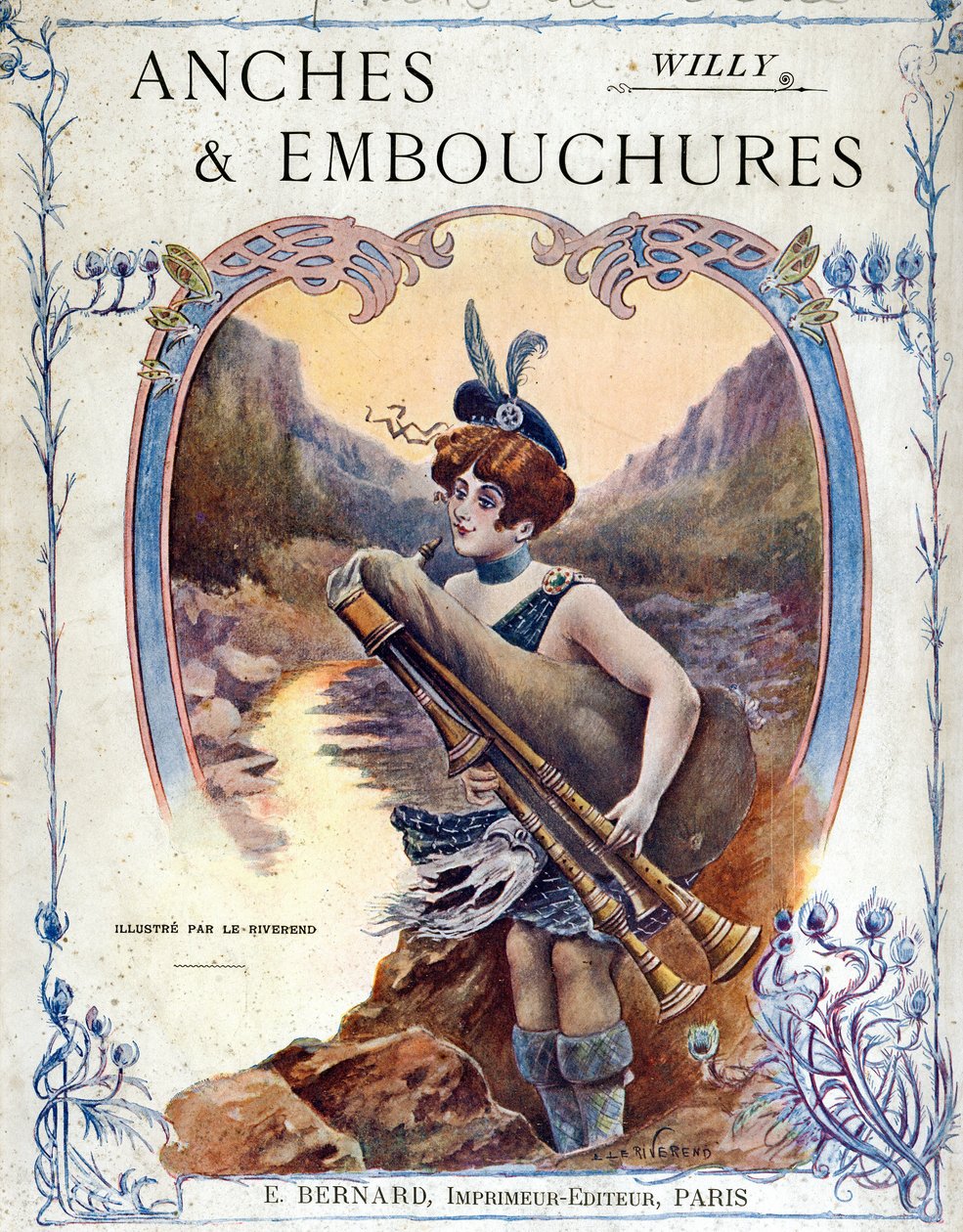 Okładka książki "Anches et embouchures" autorstwa Willy autorstwa Laurence Louise Le Riverend