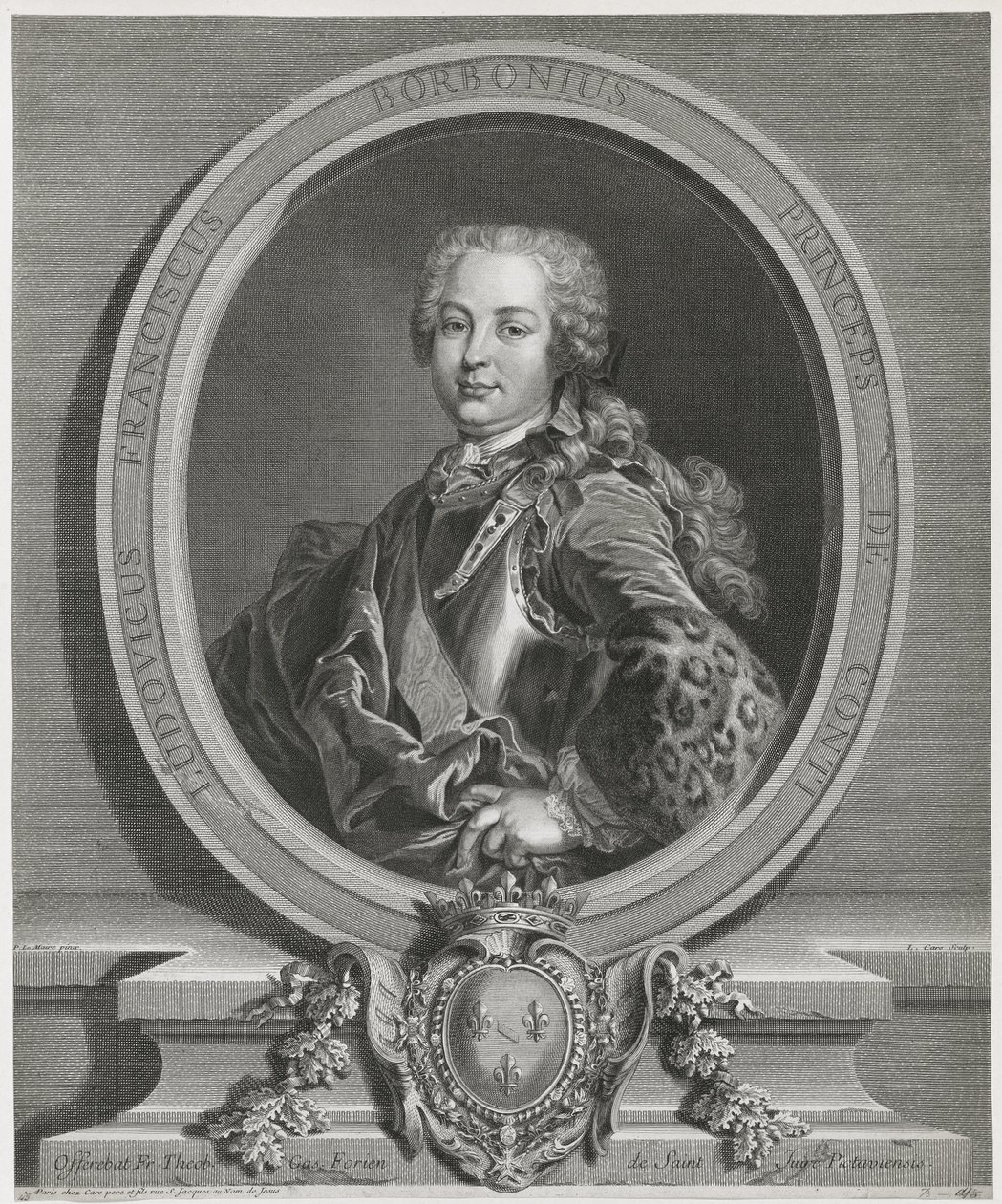 Laurent Cars - Louis François de Bourbon, książę Conti autorstwa Laurent Cars