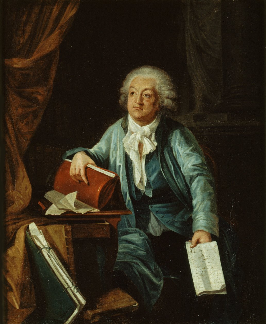 Portret Honoré Gabriela Riqueti, hrabiego Mirabeau 1749-1791, 1791. autorstwa Laurent Dabos