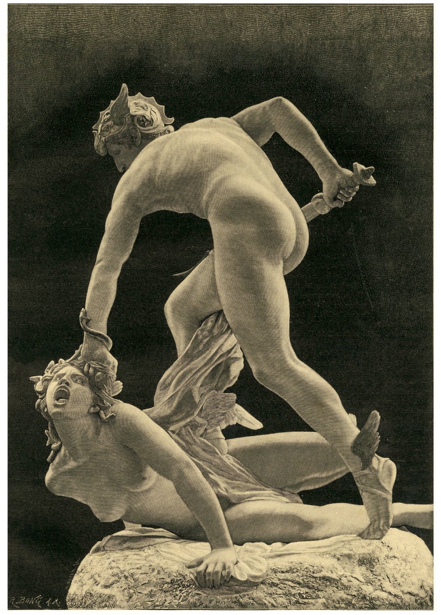 Perseusz i Gorgona, 1872 autorstwa Laurent Honore Marqueste