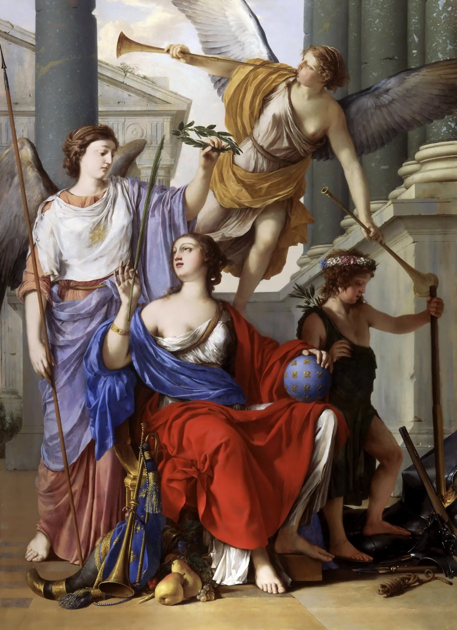 Alegoria regencji Anny Austriackiej autorstwa Laurent La Hyre de