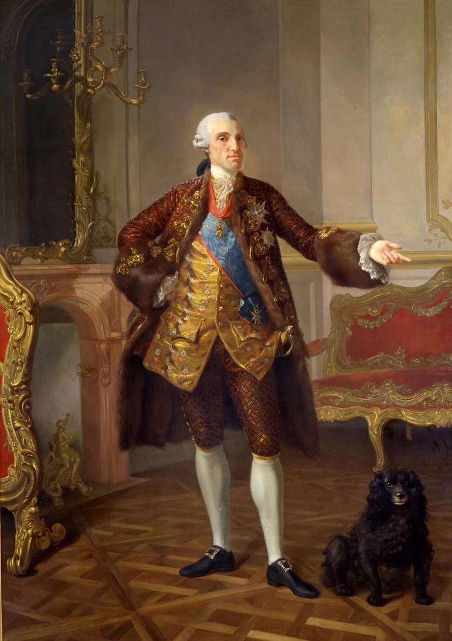 Portret Filipa I 1720-1765, księcia Parmy, 1765 autorstwa Laurent Pecheux