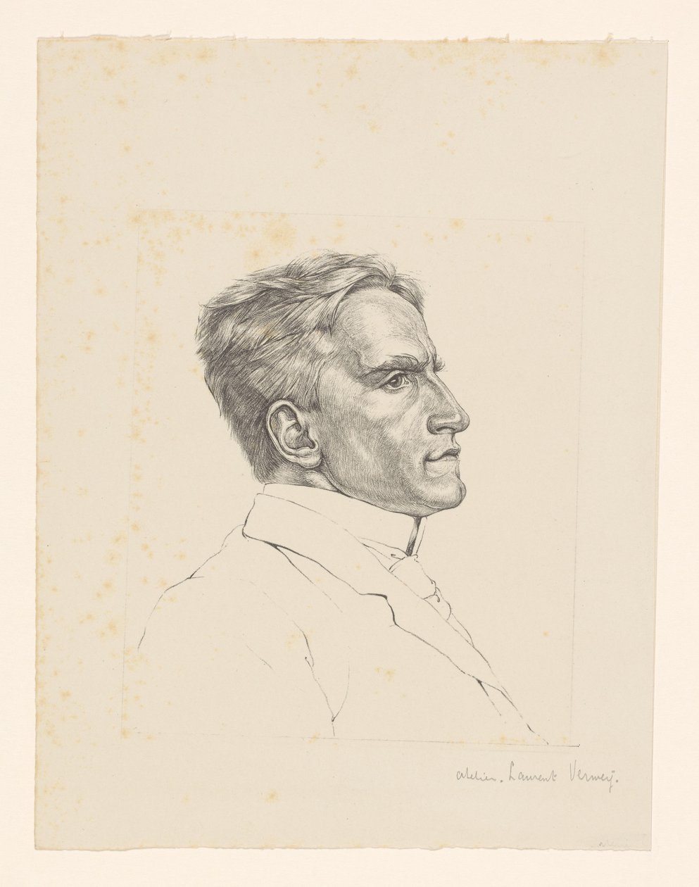 Portret nieznanego mężczyzny autorstwa Laurent Verwey van Udenhout (workshop of)