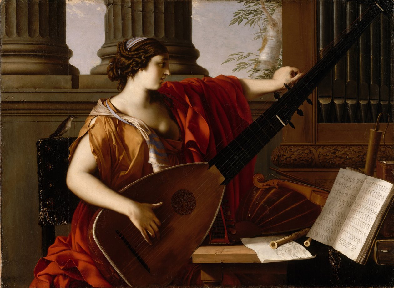 Alegoria muzyki, 1649 autorstwa Laurent de la Hyre