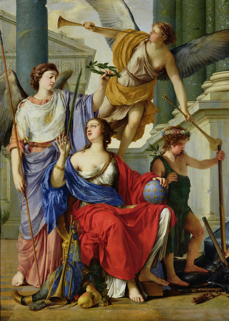 Alegoria regencji Anny Austriackiej (1601-66) 1648 autorstwa Laurent de la Hyre