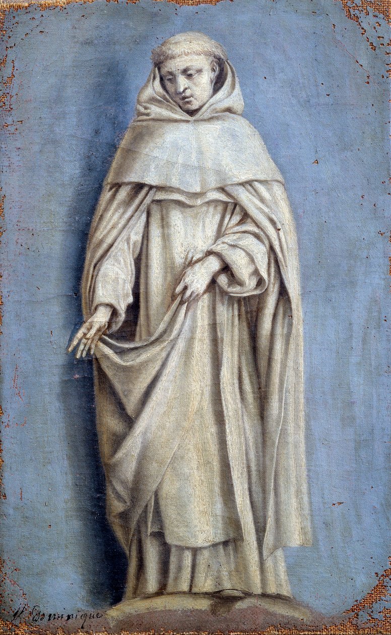 Święty Dominik Obraz na płótnie Laurenta de La Hyre (1606-1656) XVII w. Nd. 0,36 x 0,22 m Paryż. Muzeum w Luwrze autorstwa Laurent de la Hyre
