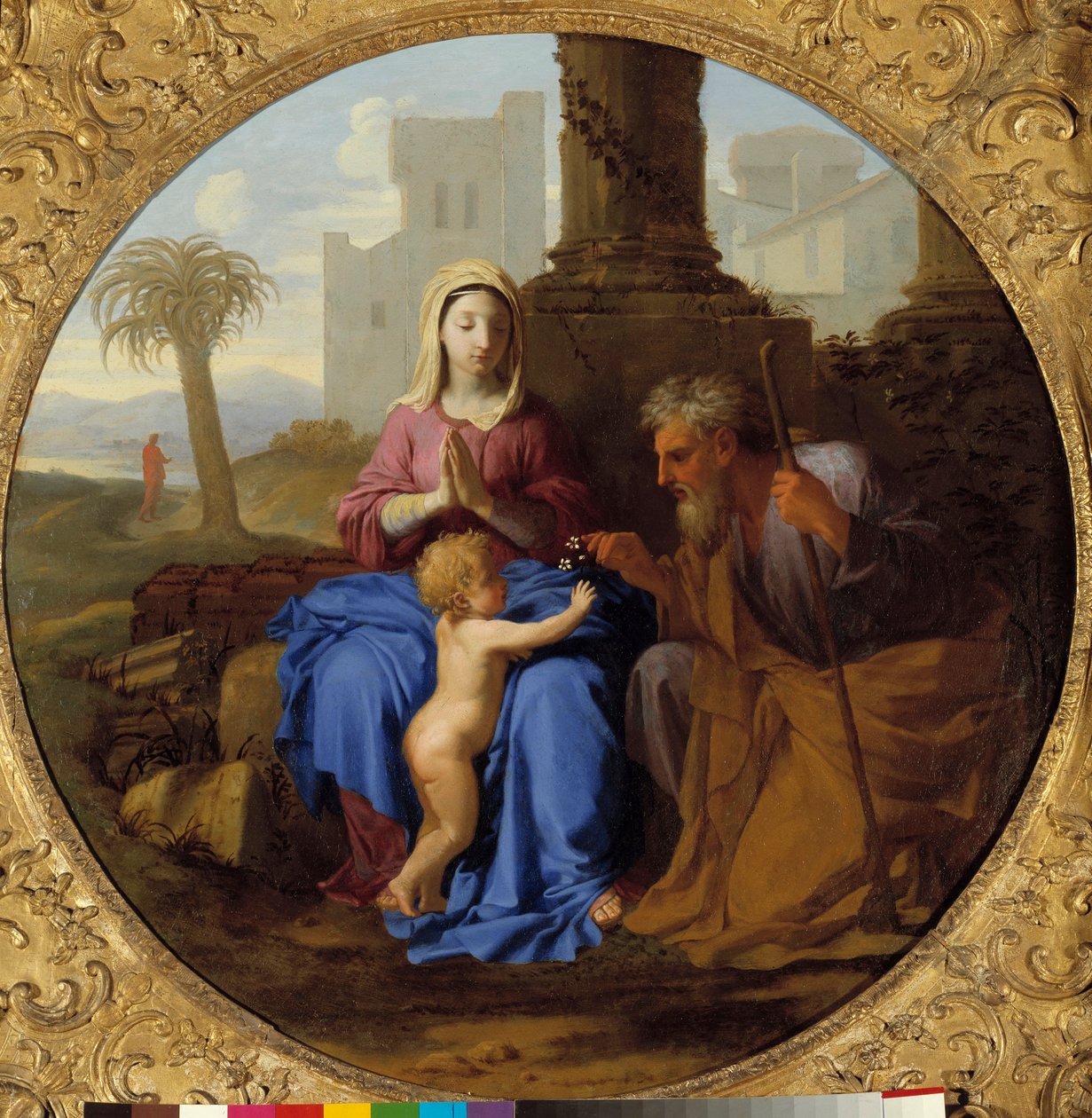 Dziewica z Dzieciątkiem z obrazem św. Józefa autorstwa Laurenta de La Hyre (1606-1656) autorstwa Laurent de la Hyre