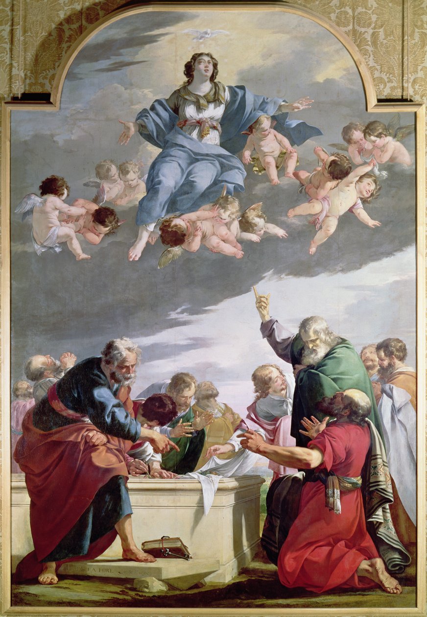 Wniebowzięcie NMP, 1635 autorstwa Laurent de la Hyre