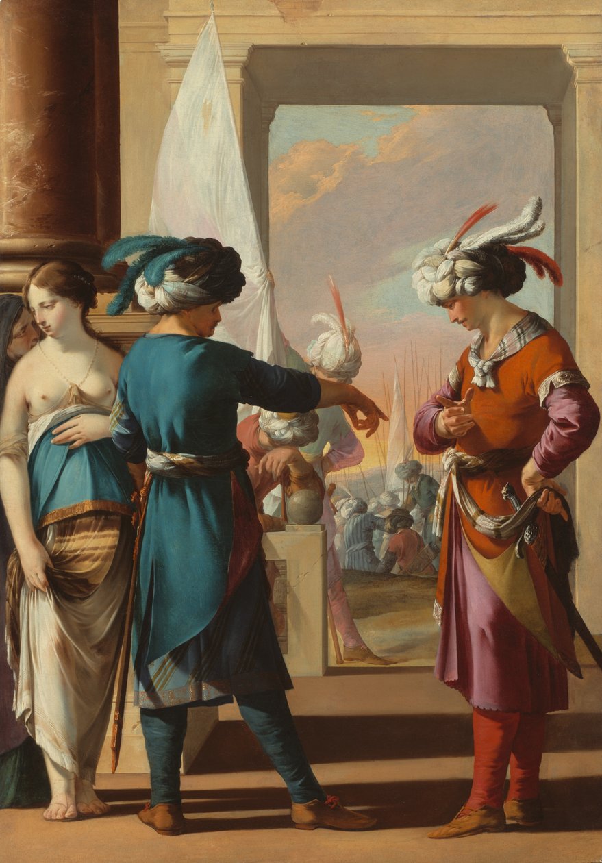 Panthea, Cyrus i Araspas autorstwa Laurent de la Hyre