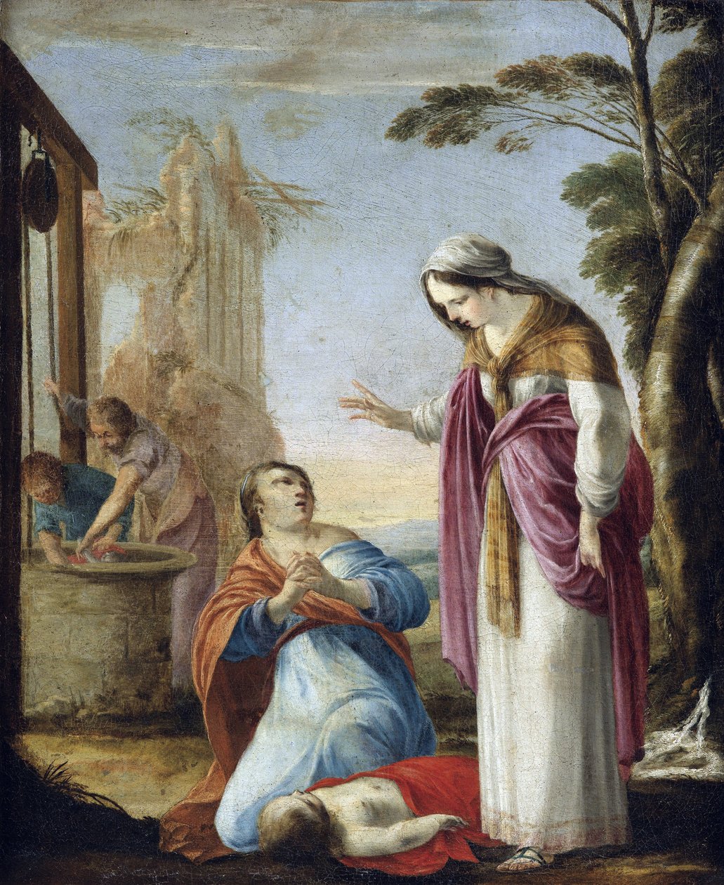Święta Elżbieta Węgierska (1207-1231) - Święta Elżbieta z Turyngii - Cud Świętej Elżbiety z Turyngii - Obraz Laurenta de La Hyre (1606-1656) - Olej na płótnie, 77,5 x 64 - Kolekcja prywatna autorstwa Laurent de la Hyre