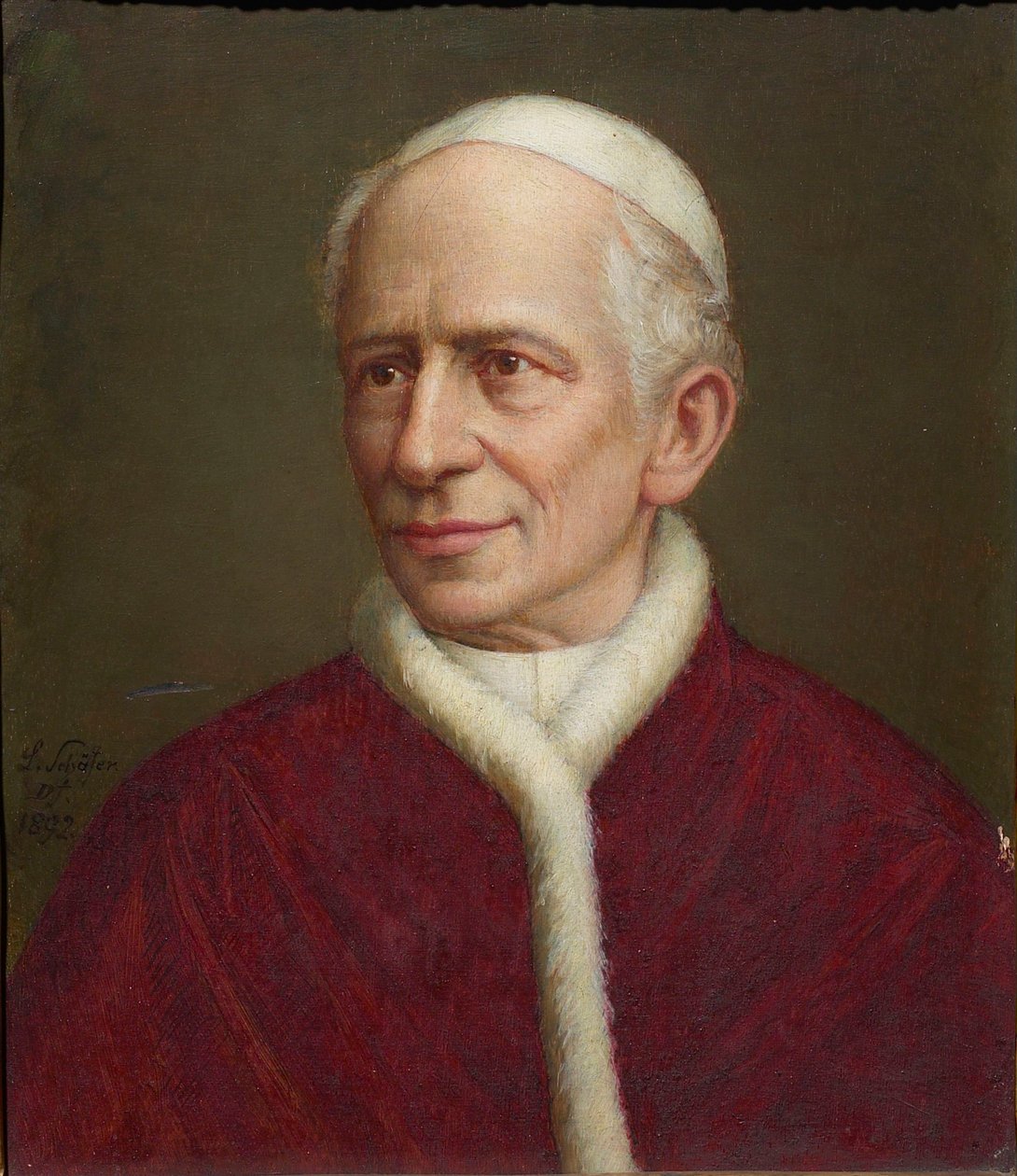 Portret papieża Leona XIII 1810-1903, 1892. autorstwa Laurenz Schäfer