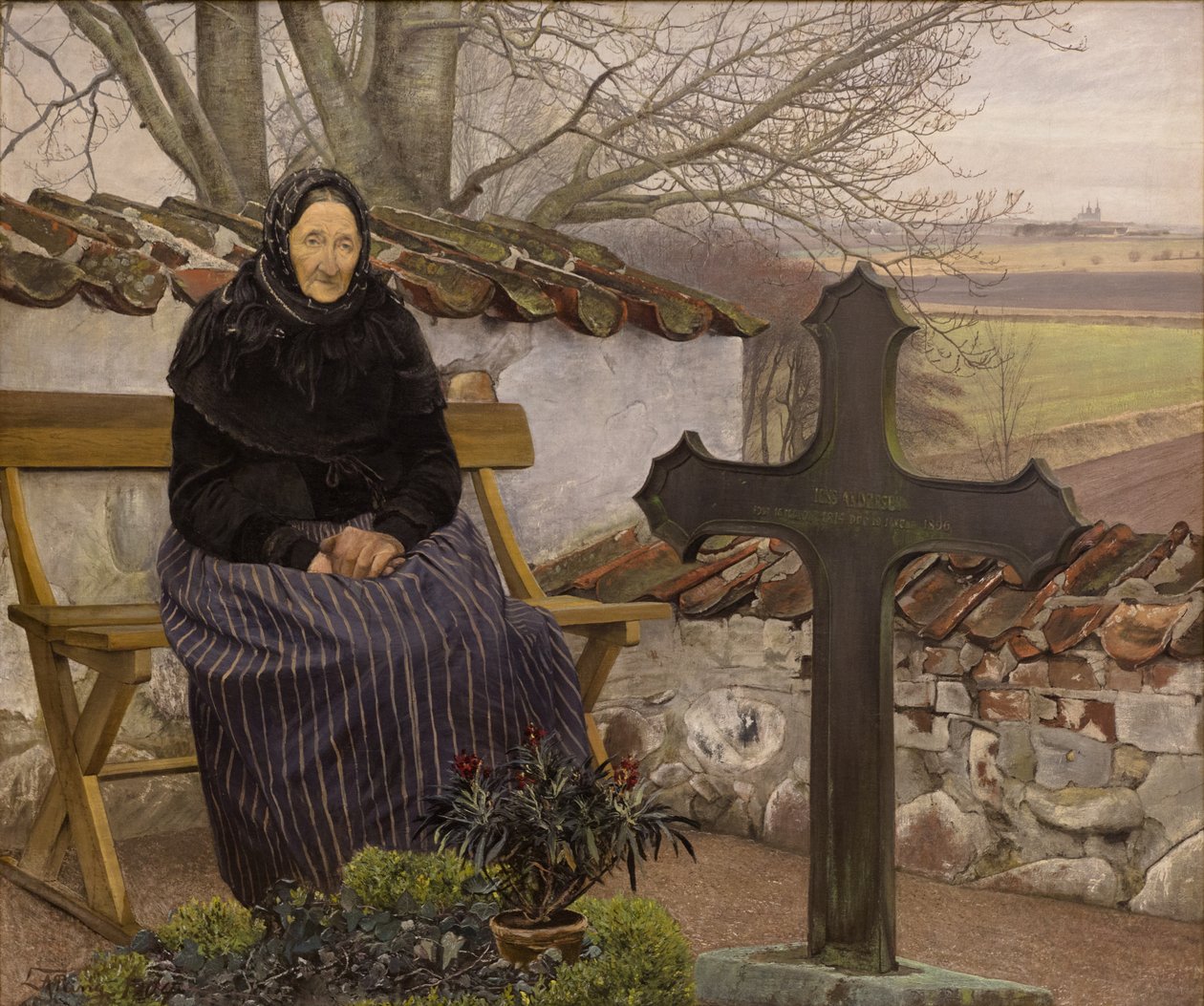 Na cmentarzu we Fløng autorstwa Laurits Andersen Ring