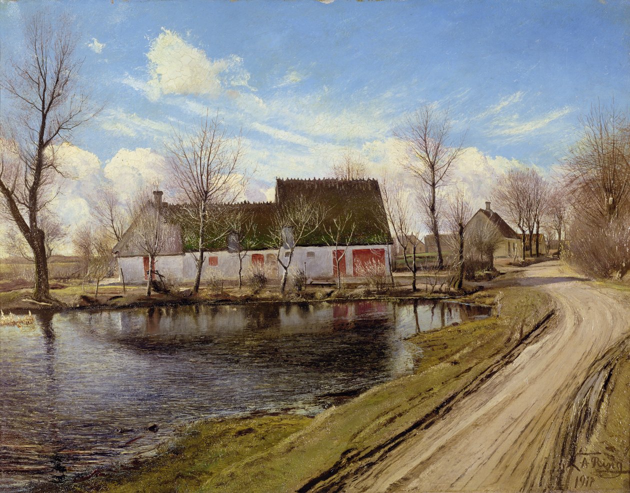 Gospodarstwa wiejskie w Baldersbrønde autorstwa Laurits Andersen Ring