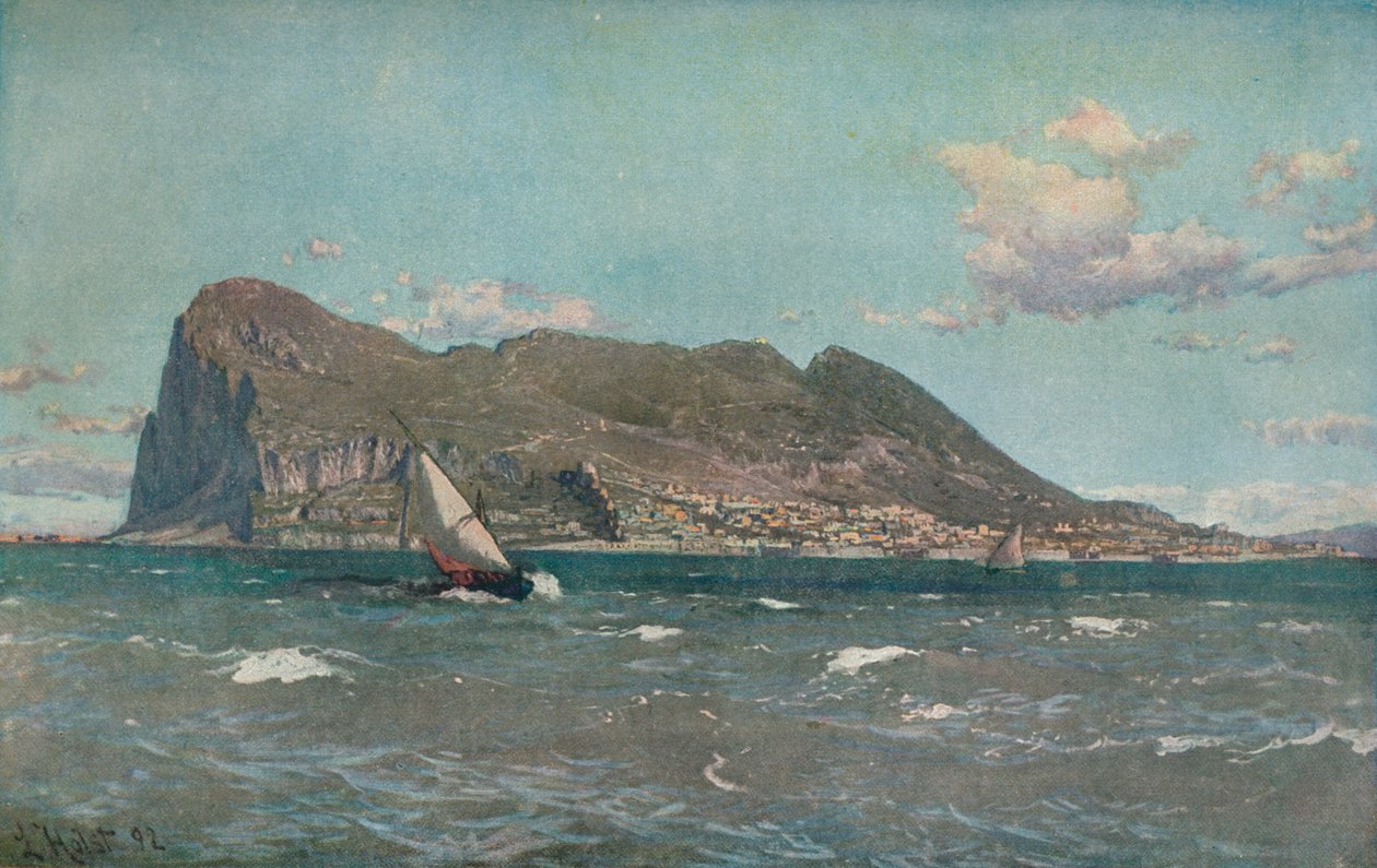 Gibraltar, ok. 1903-1904 autorstwa Laurits Bernard Holst