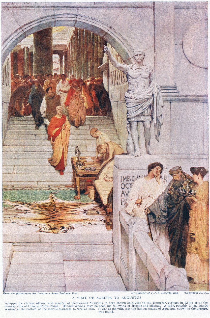 Wizyta Agryppy u Augusta autorstwa Lawrence Alma Tadema