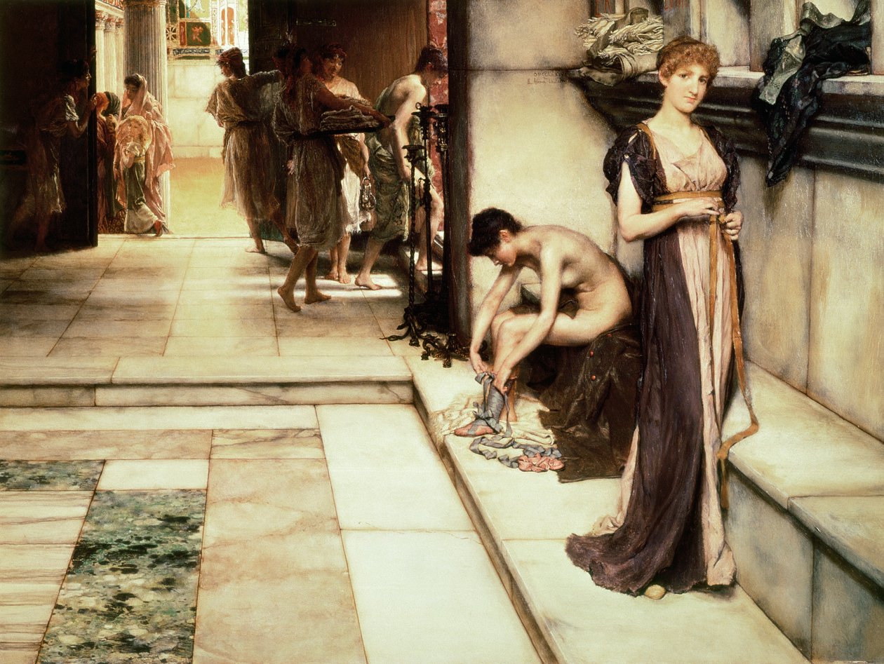 Jeśli szatnia, 1886 autorstwa Lawrence Alma Tadema