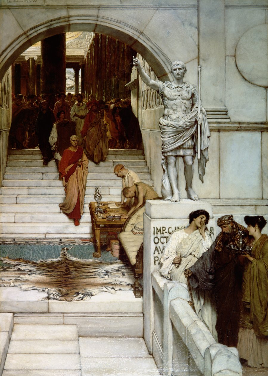 Audiencja u Agryppy, 1875 autorstwa Lawrence Alma Tadema