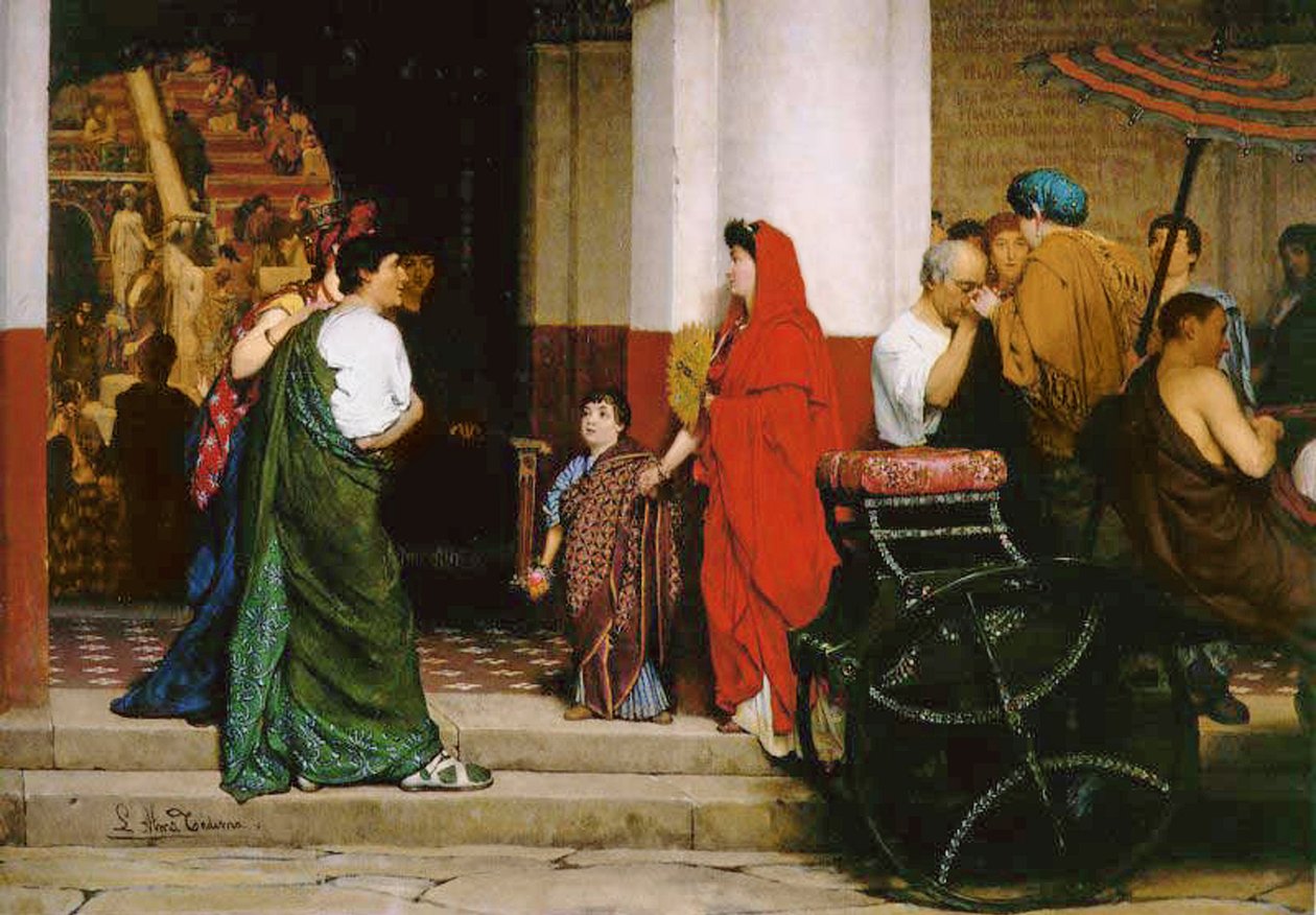 Wejście do teatru rzymskiego, 1866 autorstwa Lawrence Alma Tadema