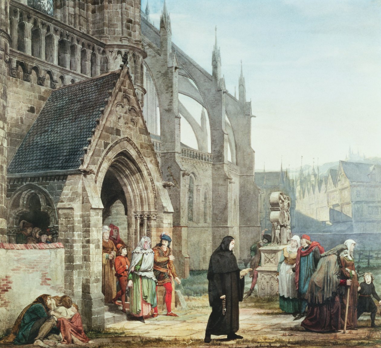 Faust i Małgorzata, 1857 autorstwa Lawrence Alma Tadema