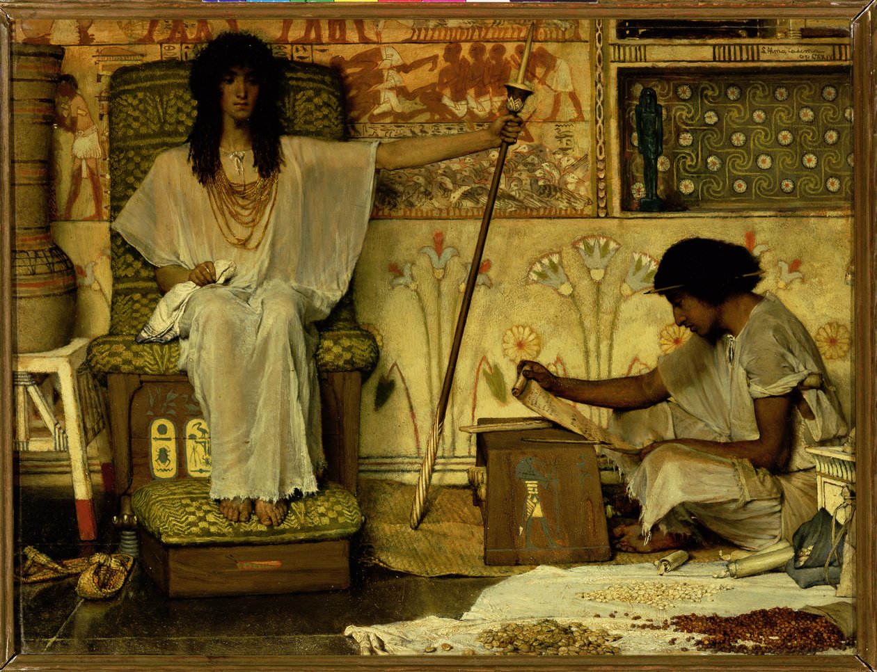 Józef, nadzorca spichlerzy faraonów, 1874 autorstwa Lawrence Alma Tadema