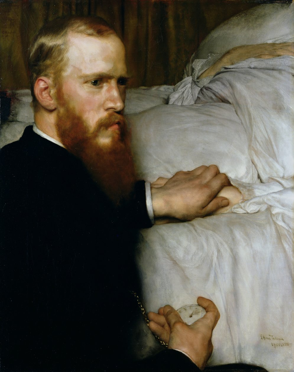 Portret doktora Washingtona Eppsa, mojego lekarza, maj 1885 autorstwa Lawrence Alma Tadema