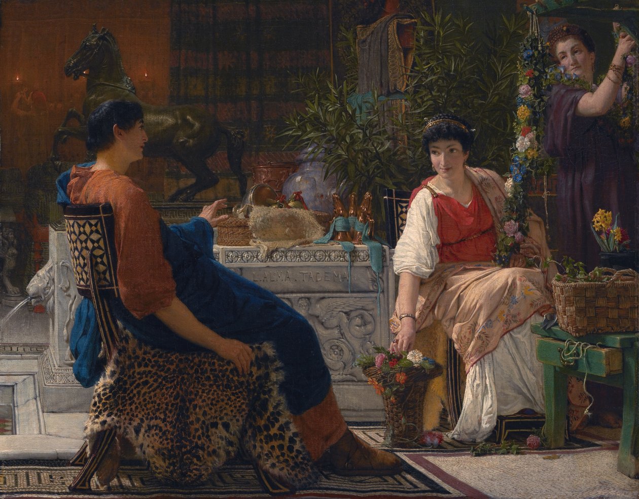 Przygotowania do uroczystości autorstwa Lawrence Alma Tadema