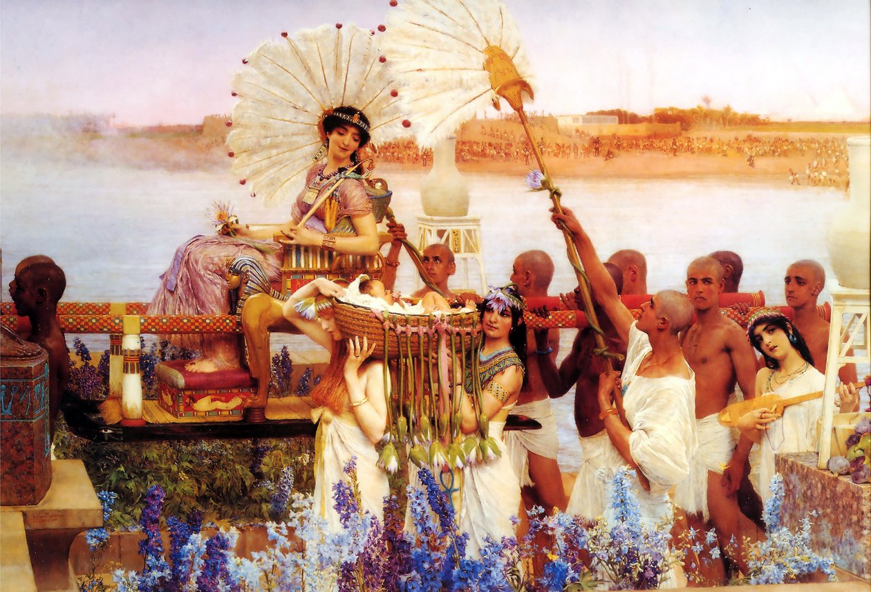 Znalezienie Mojżesza autorstwa Lawrence Alma Tadema