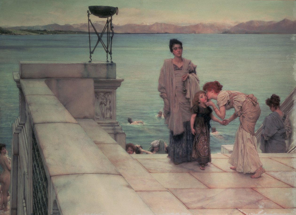 Pocałunek, 1891 autorstwa Lawrence Alma Tadema