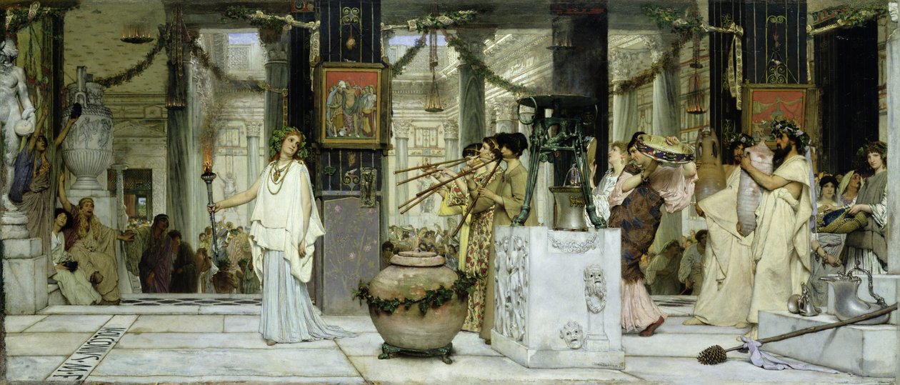 Festiwal Vintage w starożytnym Rzymie, 1871 autorstwa Lawrence Alma Tadema