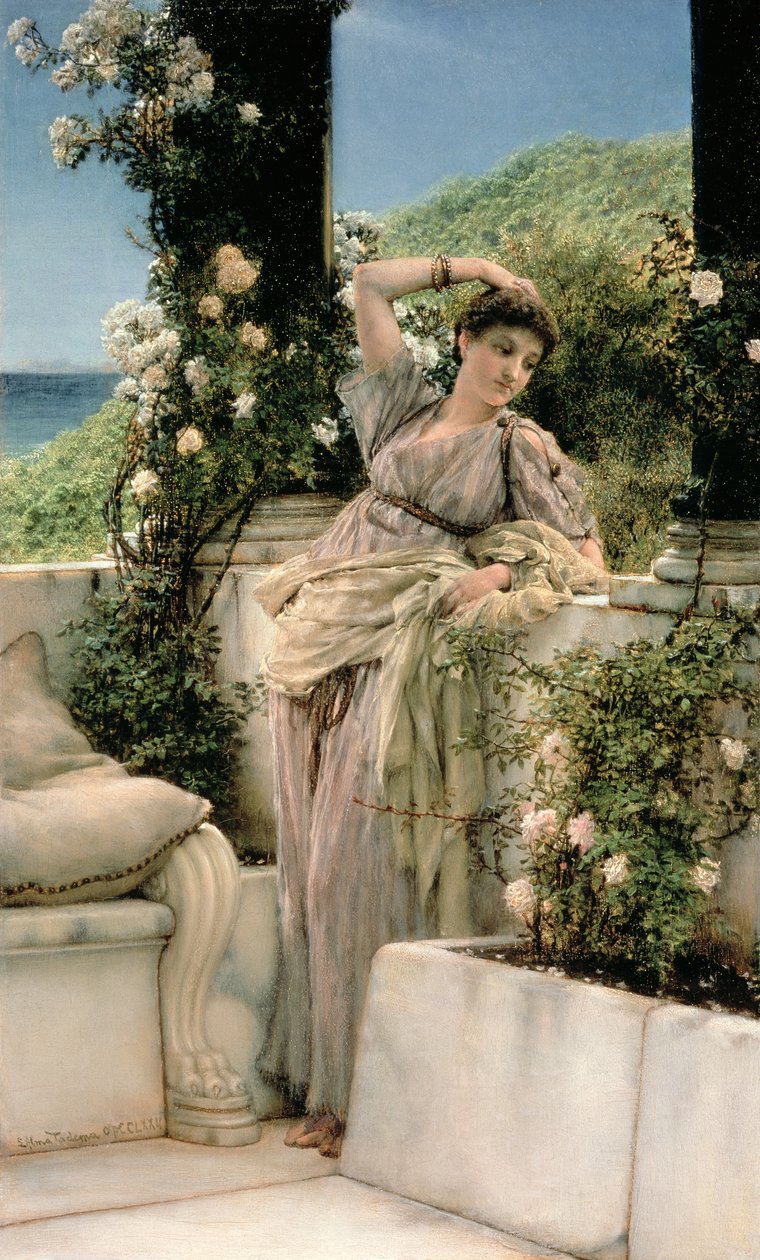 „Ty Różo Wszystkich Róż”, 1885 autorstwa Lawrence Alma Tadema