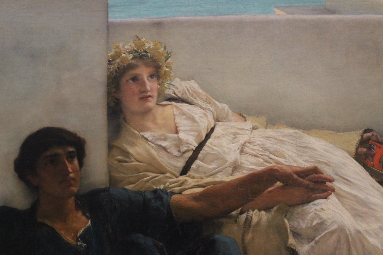 Czytanie od Homera autorstwa Lawrence Alma Tadema
