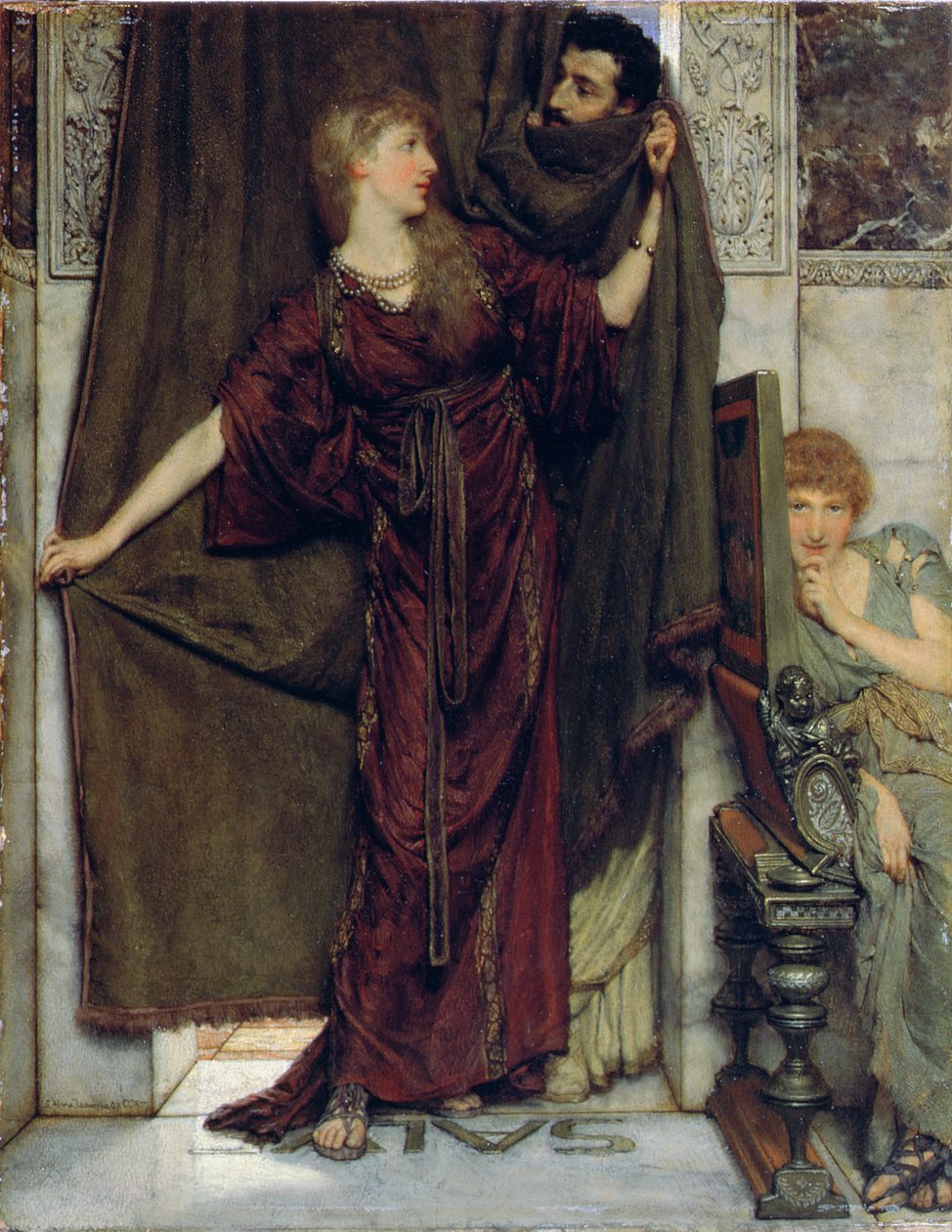 Mojej siostry nie ma, 1879 autorstwa Lawrence Alma Tadema