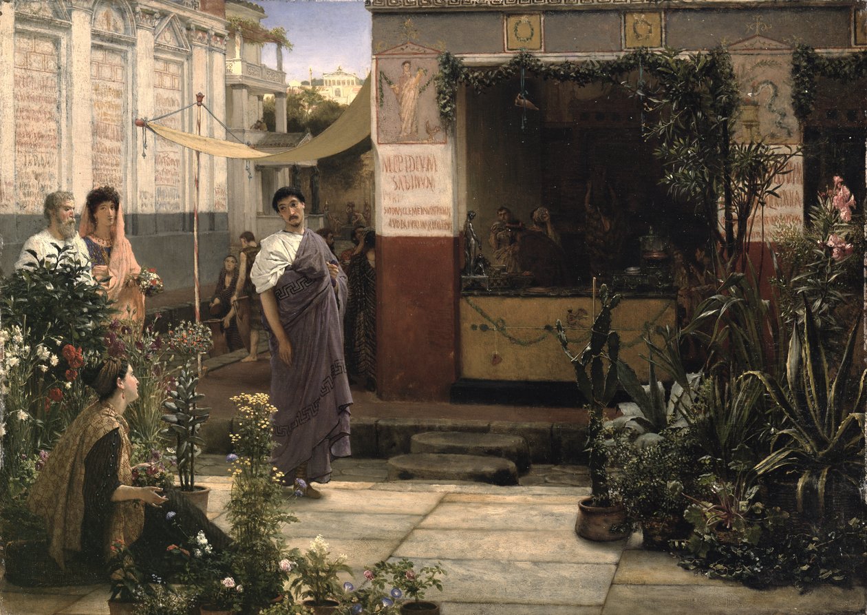 Rzymski Targ Kwiatowy autorstwa Lawrence Alma Tadema