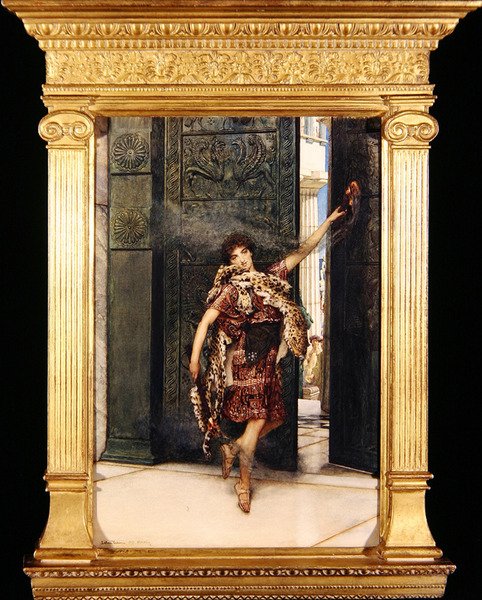 Taniec przed Tymele (akwarela na papierze) (zob. też 349100) autorstwa Lawrence Alma Tadema