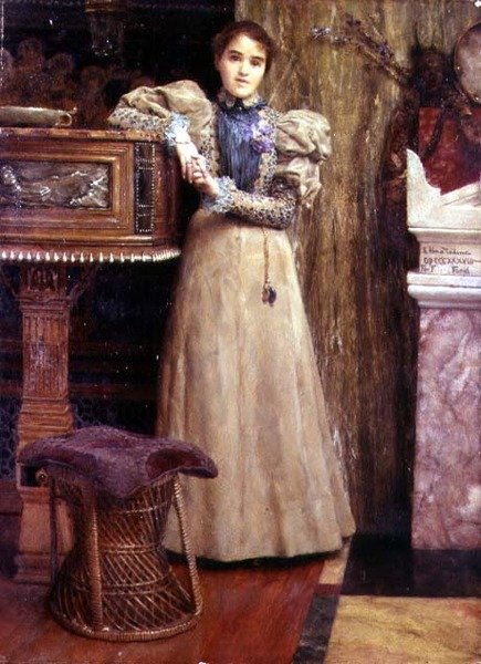 Portret Clothilde Enid, córki Edwarda Onslowa Forda autorstwa Lawrence Alma Tadema