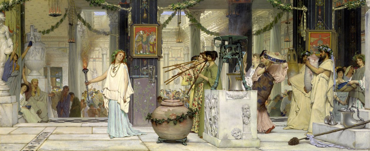 Festiwal w stylu vintage autorstwa Lawrence Alma-Tadema