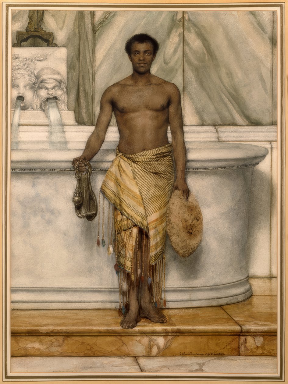 Do Balneatora autorstwa Lawrence Alma Tadema
