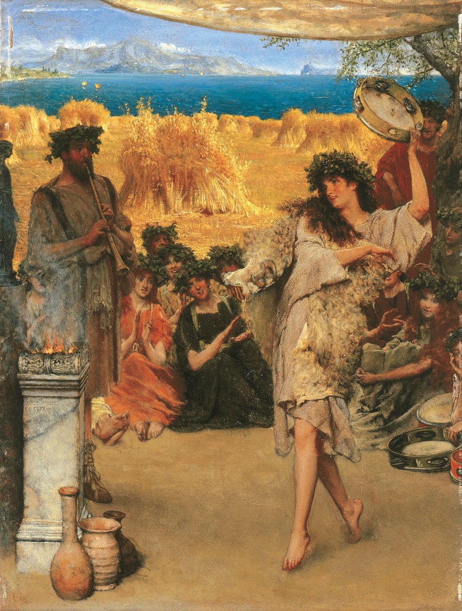 Dożynki, 1880 autorstwa Lawrence Alma Tadema