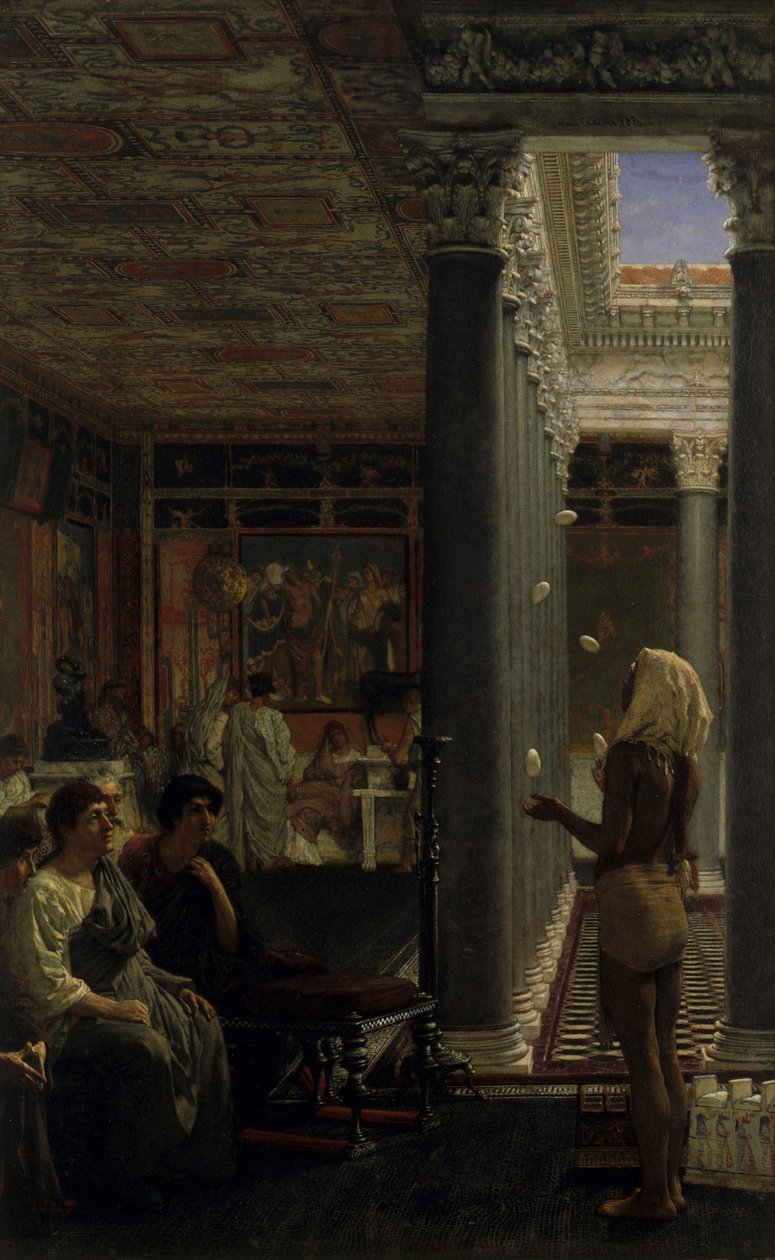 Żongler, 1870 autorstwa Lawrence Alma Tadema