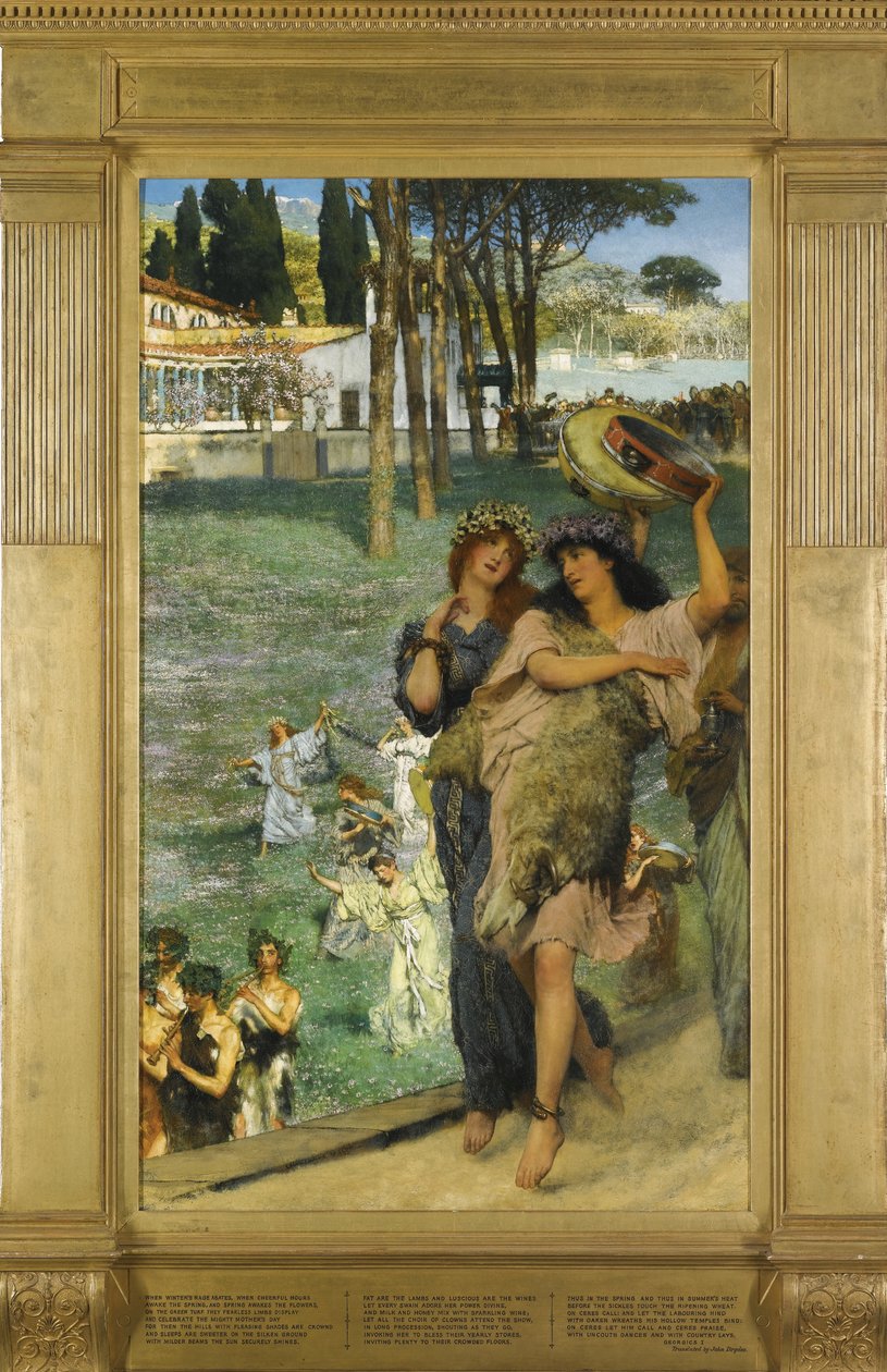 Święto wiosny W drodze do świątyni Ceres autorstwa Lawrence Alma Tadema