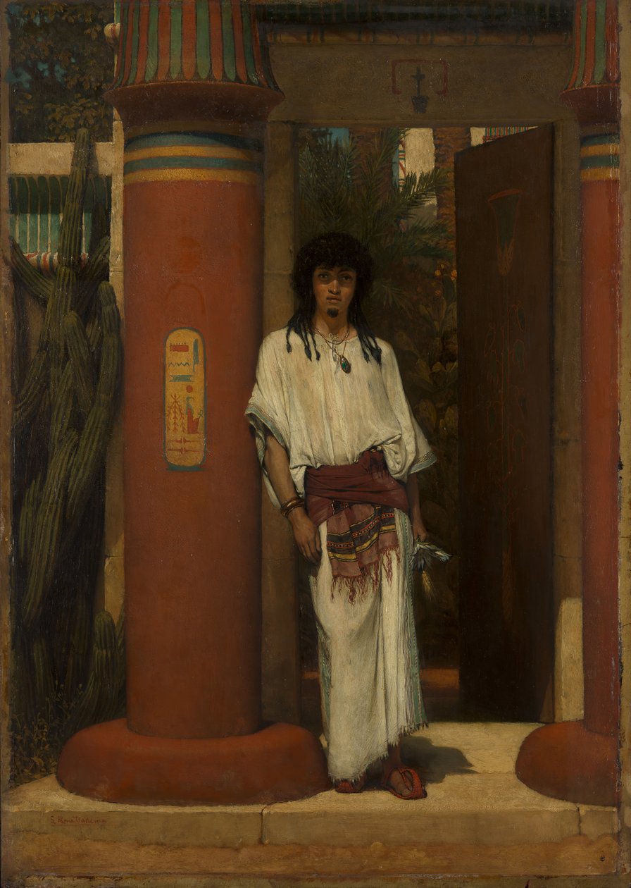 Egipcjanin w drzwiach, 1865. autorstwa Lawrence Alma Tadema