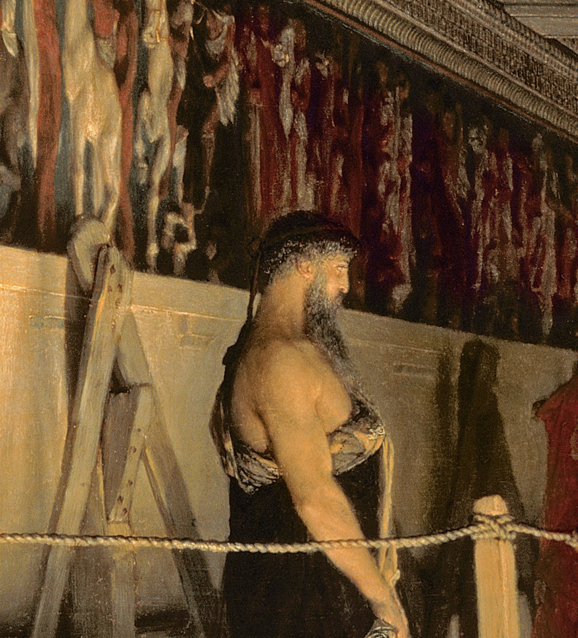 Pheidias i fryz Partenonu, Ateny, 1868 autorstwa Lawrence Alma Tadema