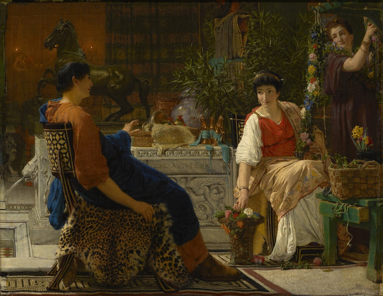 Przygotowania do uroczystości autorstwa Lawrence Alma Tadema