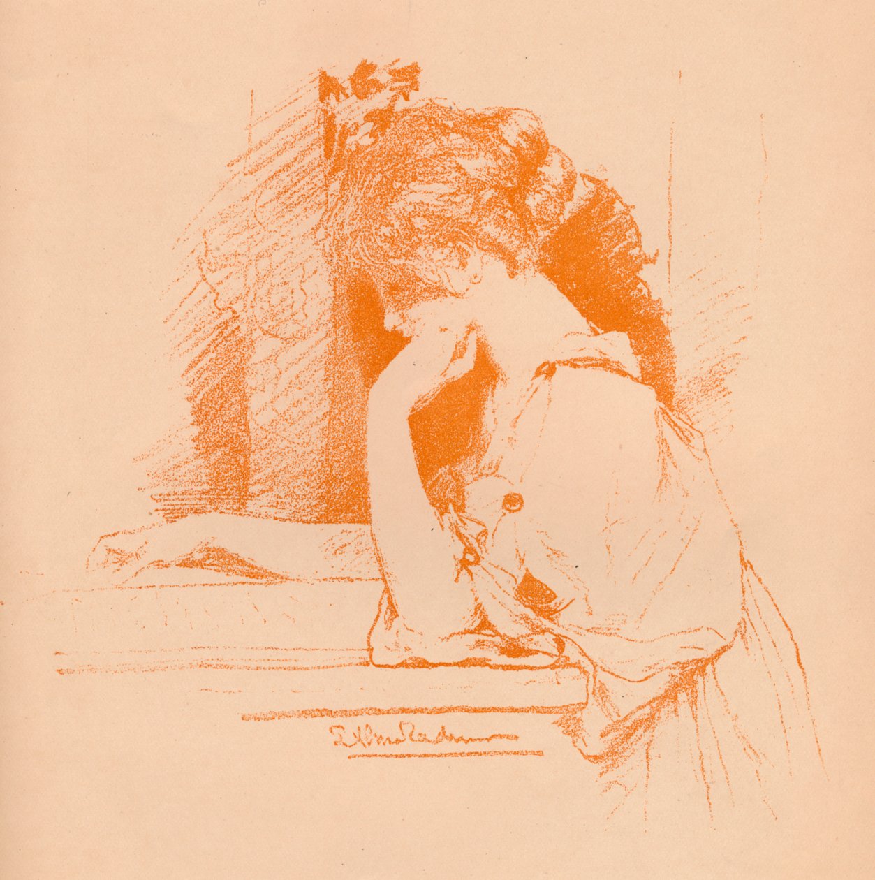 Szkic dziewczyny, c1885, 1896 autorstwa Lawrence Alma Tadema