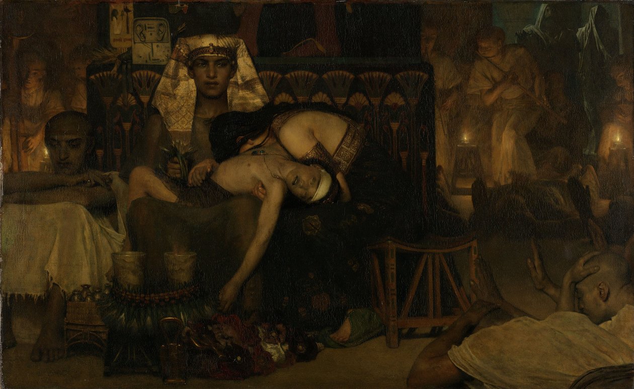 Śmierć pierworodnego syna faraona autorstwa Lawrence Alma Tadema