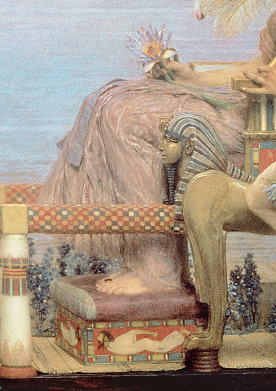 Odnalezienie Mojżesza przez córkę faraona autorstwa Lawrence Alma Tadema