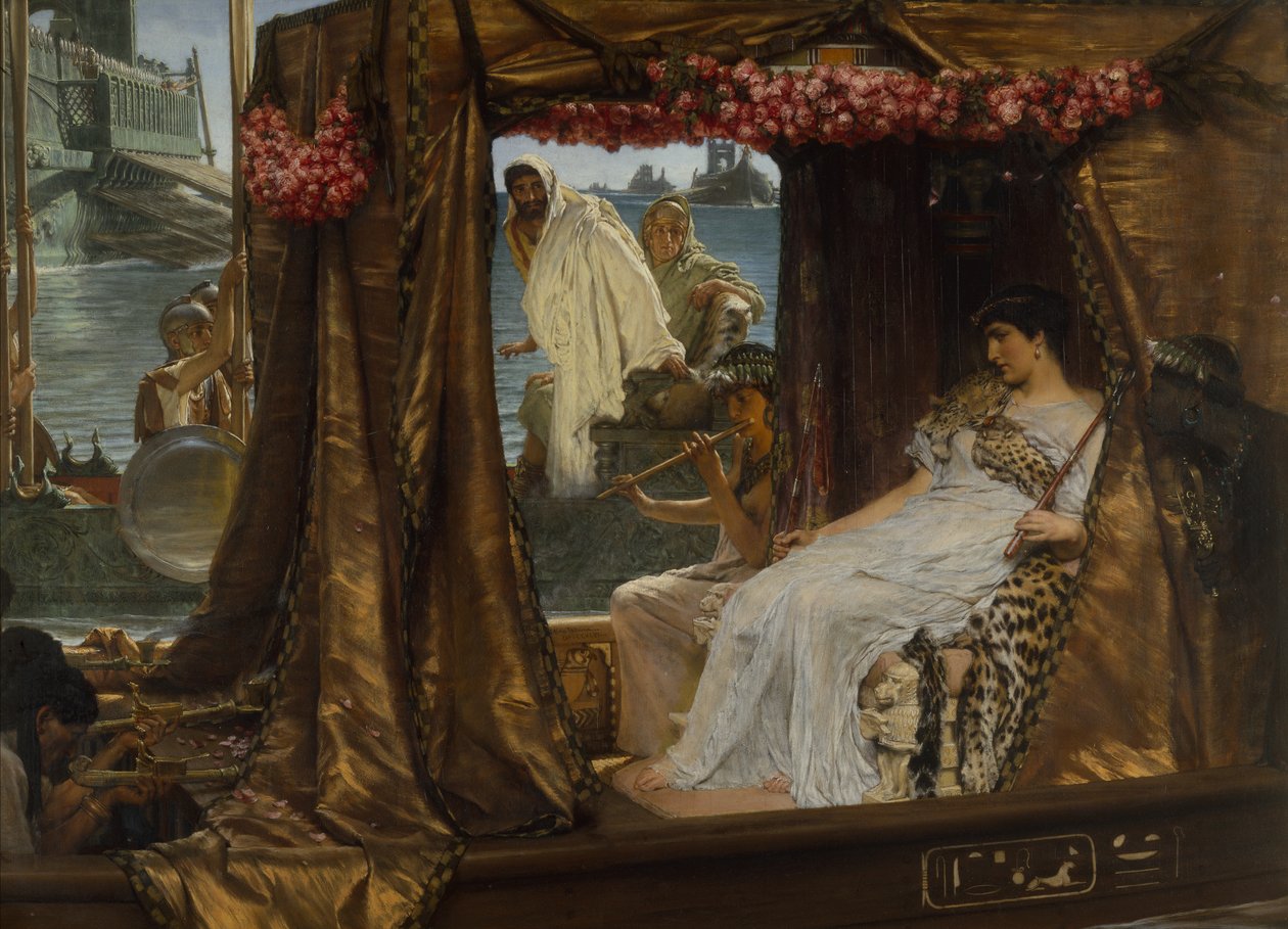 Spotkanie Antoniusza i Kleopatry autorstwa Lawrence Alma Tadema