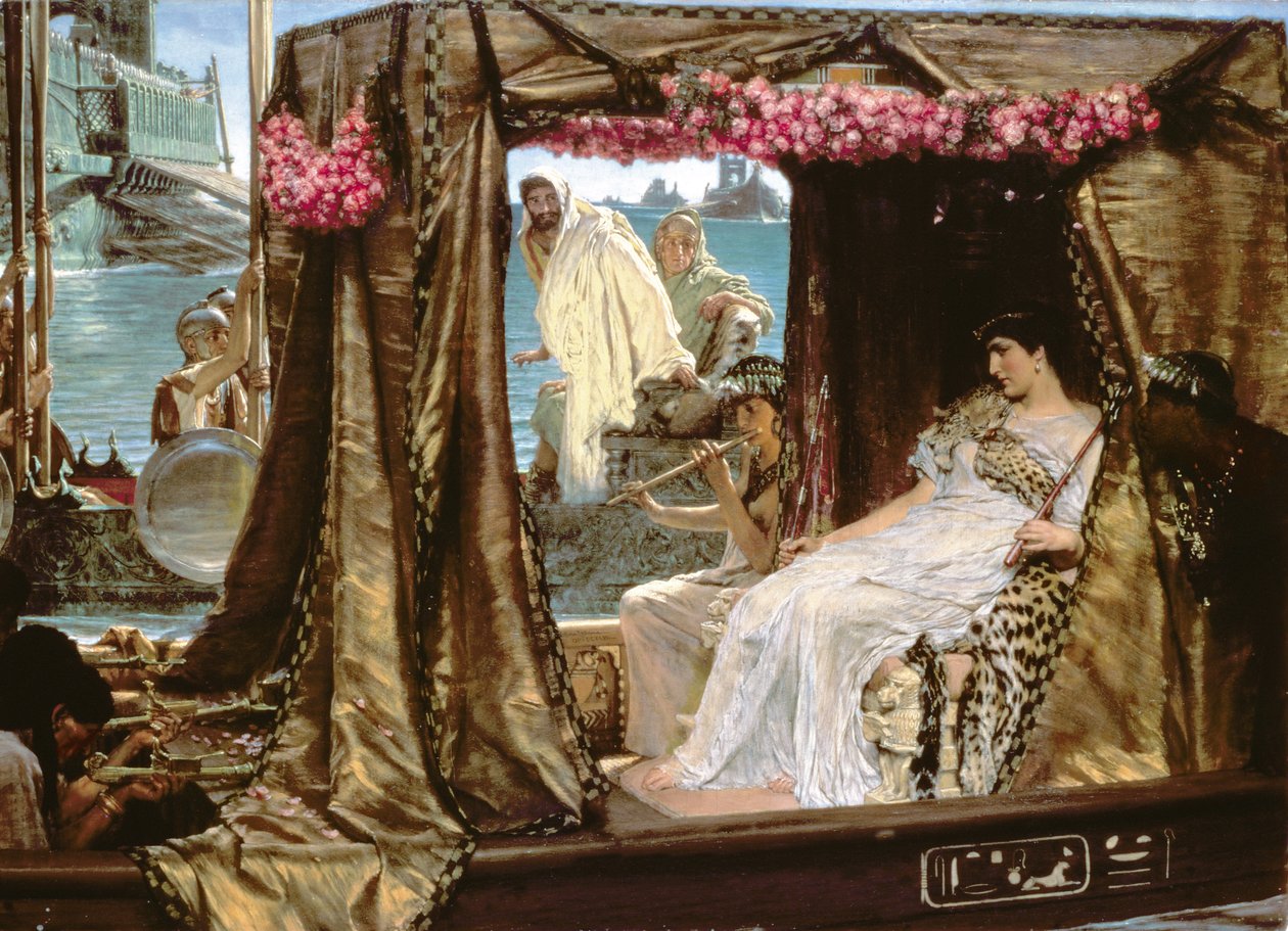 Spotkanie Antoniego i Kleopatry autorstwa Lawrence Alma Tadema
