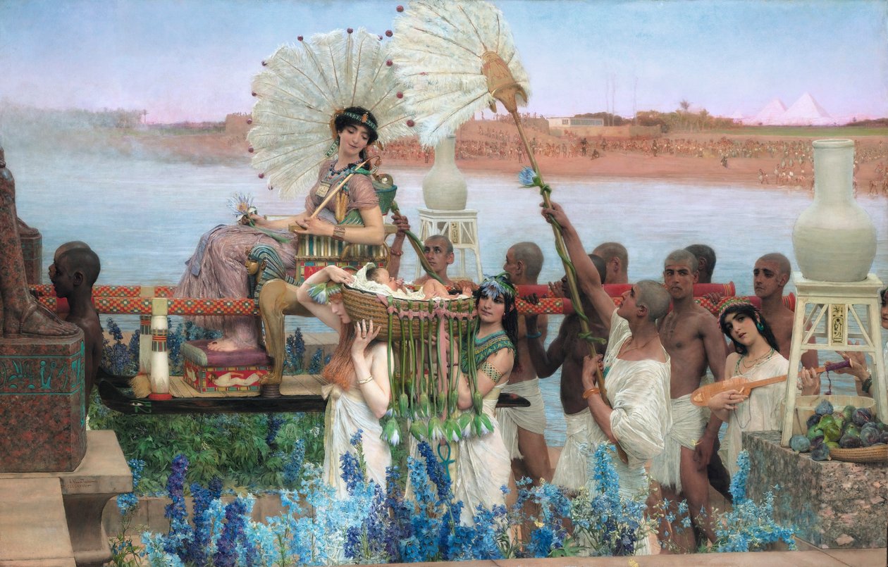 Odnalezienie Mojżesza autorstwa Lawrence Alma Tadema